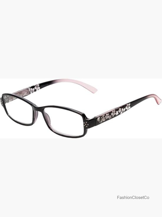 Oval Reading Glasses +3.50 Blue Light Blocking Spring Hinged Acetate Plastic main image 5